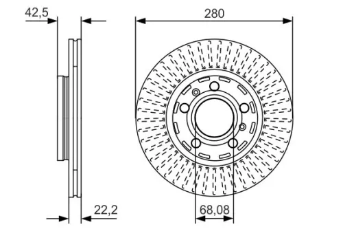 BOSCH Brake Disc (0986479C89)