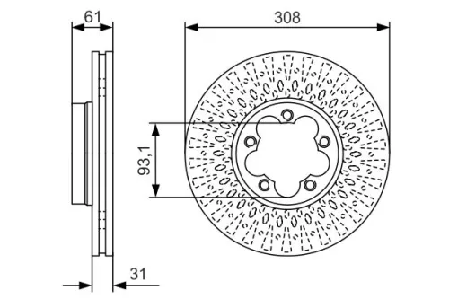 BOSCH Brake Disc (0986479C99)