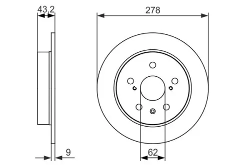 BOSCH Brake Disc (0986479047)