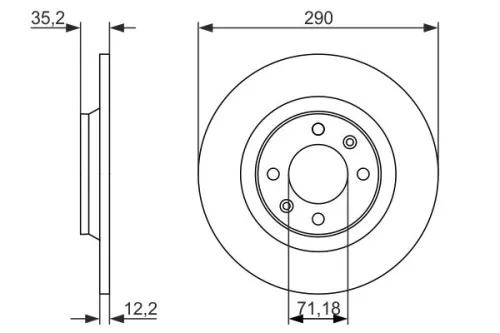 BOSCH Brake Disc (0986479118)