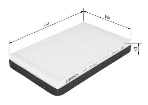 BOSCH Filter, cabin air (1987432062)