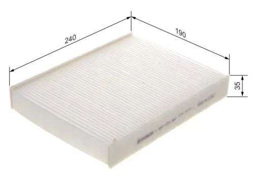 BOSCH Filter, cabin air (1987432087)