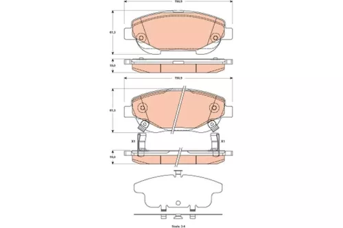 Brake Pad Set, disc brake