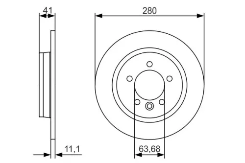 BOSCH Brake Disc (0986479691)