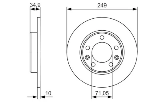 BOSCH Brake Disc (0986479C23)
