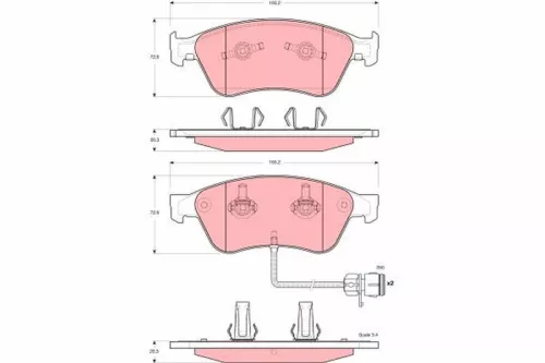 Brake Pad Set, disc brake