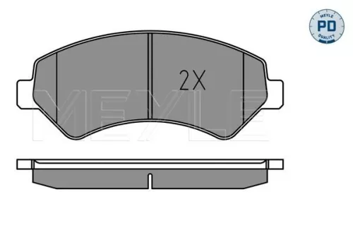 MEYLE Brake Pad Set, disc brake (0252446619-2/PD)