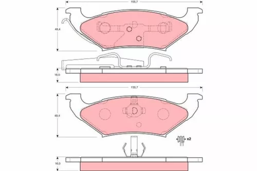 Brake Pad Set, disc brake