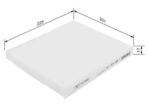 BOSCH Filter, cabin air (1987432170)