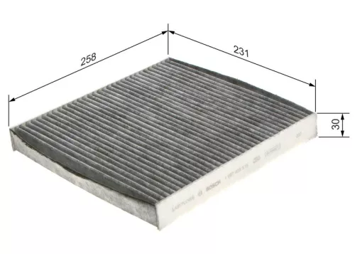 BOSCH Filter, cabin air (1987435515)