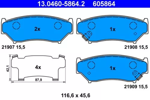 Brake Pad Set, disc brake