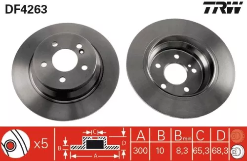 TRW Brake Disc (DF4263)