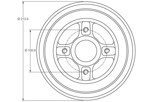 TRW Brake Drum (DB4363MR)