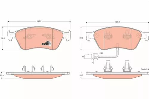 Brake Pad Set, disc brake