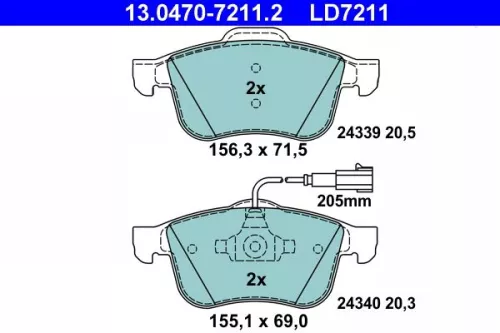 Brake Pad Set, disc brake