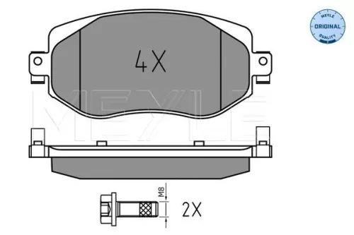 MEYLE Brake Pad Set, disc brake (0252261019)