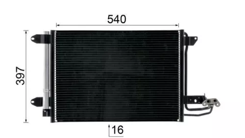 MAHLE Condenser, air conditioning (AC324000S)