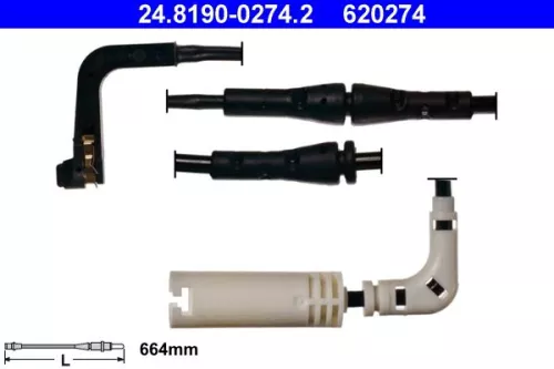 ATE Warning Contact, brake pad wear (24.8190-0274.2)