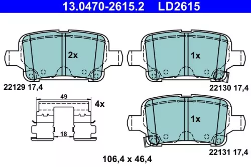 Brake Pad Set, disc brake