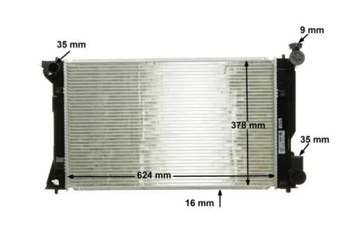 MAHLE Radiator, engine cooling (CR1529000S)