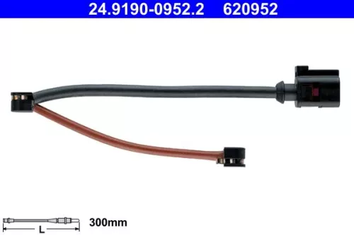 Warning Contact, brake pad wear