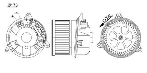 MAHLE Interior Blower (AB195000S)