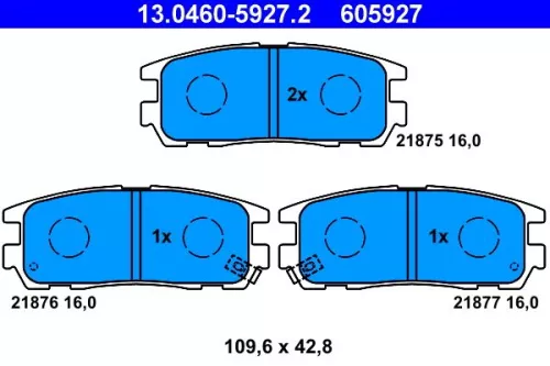 Brake Pad Set, disc brake