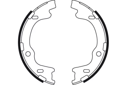 TRW Brake Shoe Set, parking brake (GS8757)