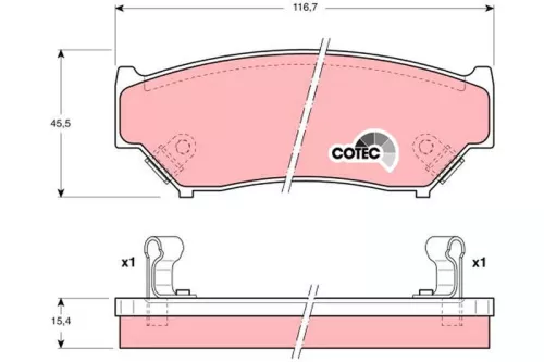 Brake Pad Set, disc brake