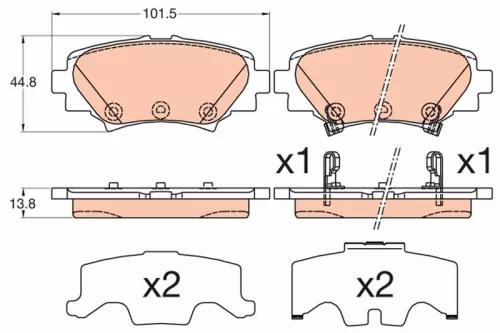 Brake Pad Set, disc brake