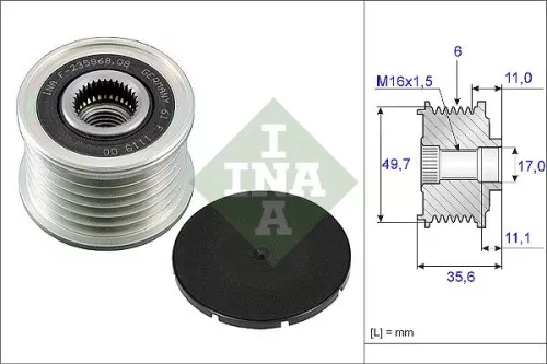 Schaeffler INA Alternator Freewheel Clutch (535008610)