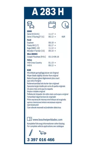 BOSCH Wiper Blade (3397016466)