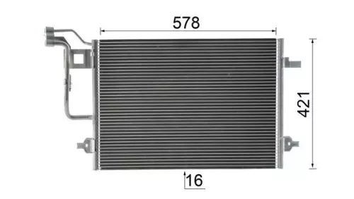 MAHLE Condenser, air conditioning (AC300000P)