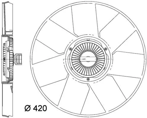 MAHLE Fan, engine cooling (CFF472000P)