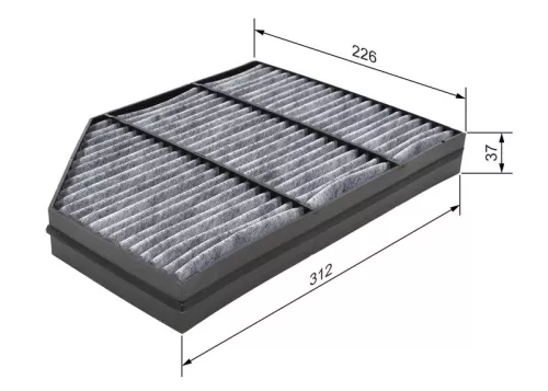 BOSCH Filter, cabin air (1987435576)