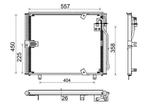MAHLE Condenser, air conditioning (AC148000S)