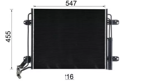 MAHLE Condenser, air conditioning (AC454000P)