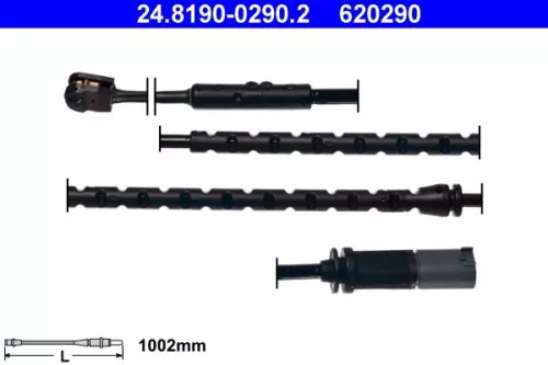 ATE Warning Contact, brake pad wear (24.8190-0290.2)