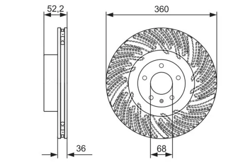 BOSCH Brake Disc (0986479D29)