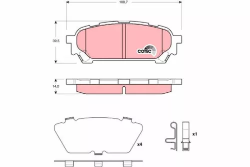 Brake Pad Set, disc brake