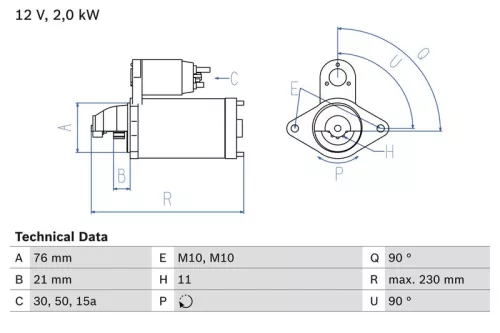 BOSCH Starter (0986022880)
