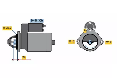 BOSCH Starter (0986022880)