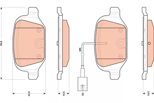 Brake Pad Set, disc brake