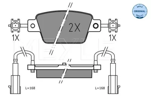MEYLE Brake Pad Set, disc brake (0252371418)