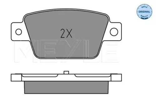 MEYLE Brake Pad Set, disc brake (0252371418)