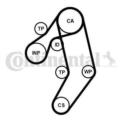 CONTINENTAL CTAM Water Pump & Timing Belt Kit (CT939WP9PRO)