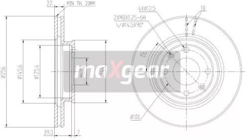 MAXGEAR Brake Disc (19-2376MAX)