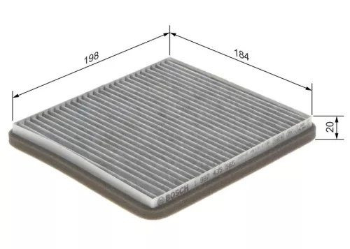 BOSCH Filter, cabin air (1987435565)