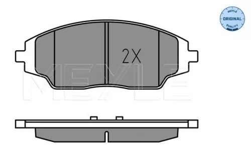 MEYLE Brake Pad Set, disc brake (0252572218)