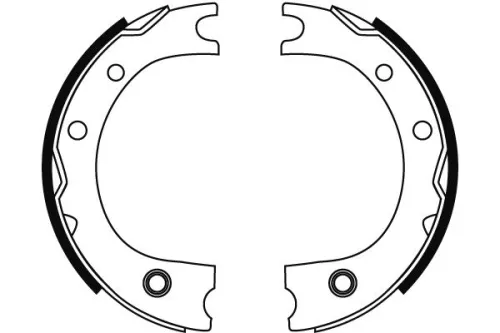 TRW Brake Shoe Set, parking brake (GS8716)